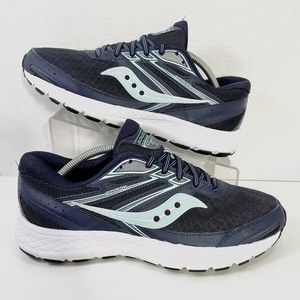 Saucony Cohesion 13 Navy/Aqua Womens Running Shoes Size 10 ~ S10559-20